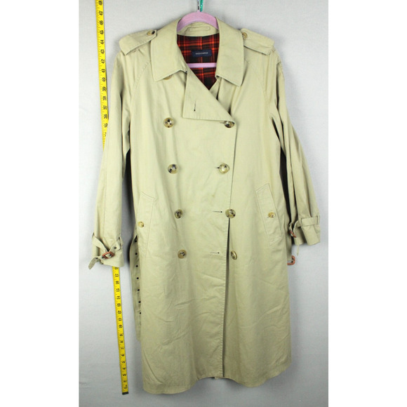 Piazza Sempione Double Breasted Trench Coat Jacket Hvy Wt Size 44 IT/8.5 US - Picture 1 of 6